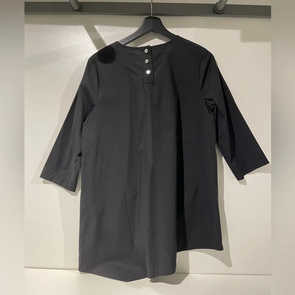 LIKE NEW - J Jill Asymmetrical Tunic, Women’s Black S - Picture 2 of 2